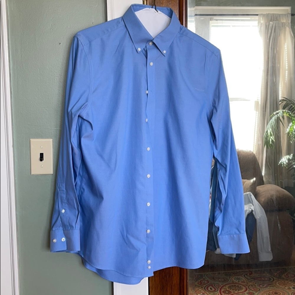 Blue Men’s Dress Shirt 16 | 34/35 Slim Fit